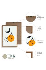 Manzara Üçlü Ahşap Çerçeveli Tablo 23 x 30