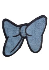 Aplike Ütü İle Yapışan Küçük Kelebek Mavi Arma 2x3 cm