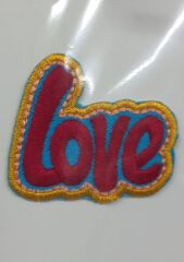 Aplike Ütü İle Yapışan Love Arma 4x2 cm