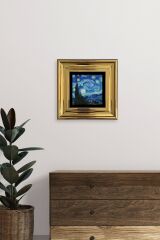 Van Gogh Çerçeveli Taş Tablo 20 cm