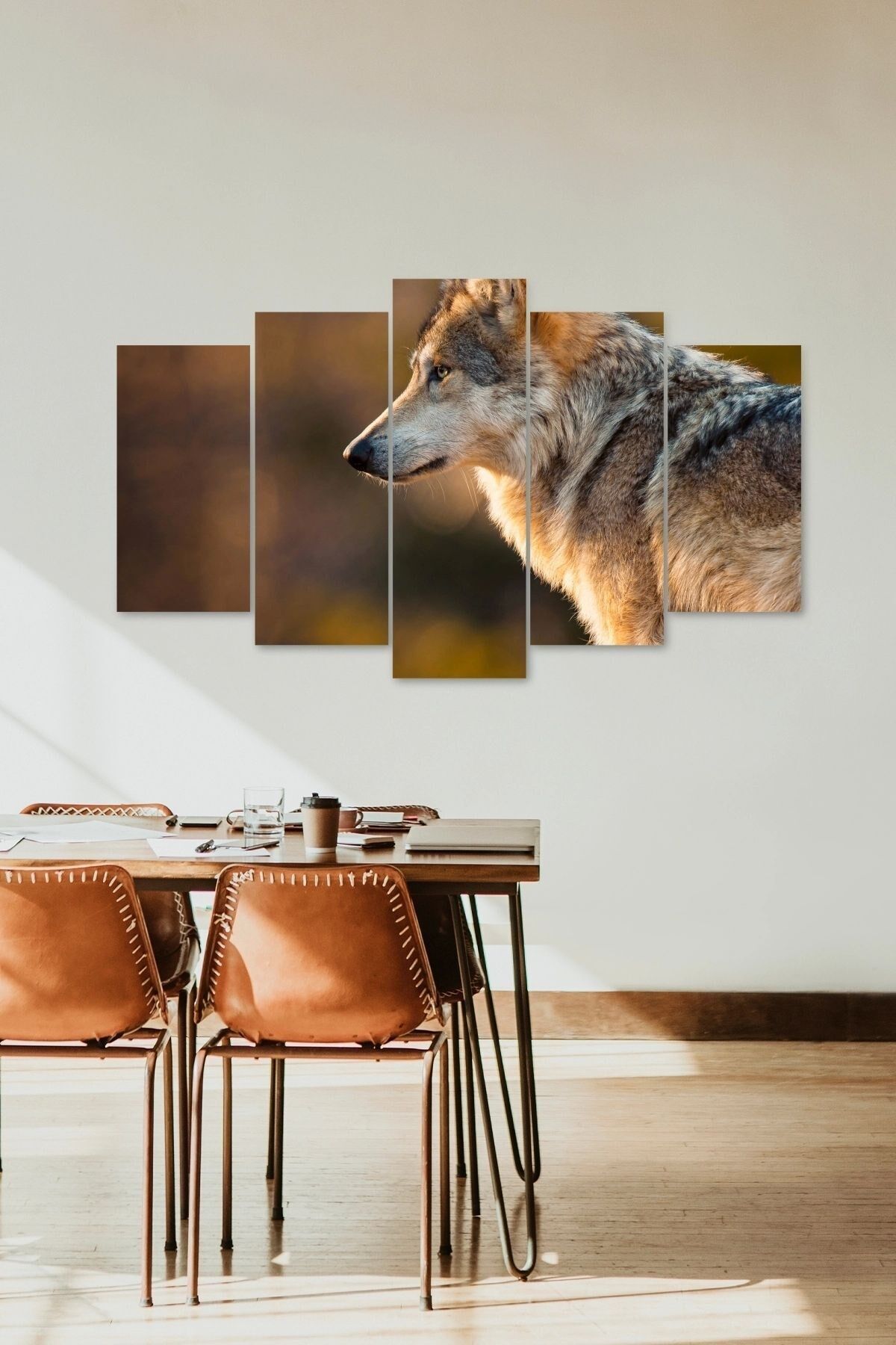 Kurt 5 Parçalı Mdf Tablo 60 x 100