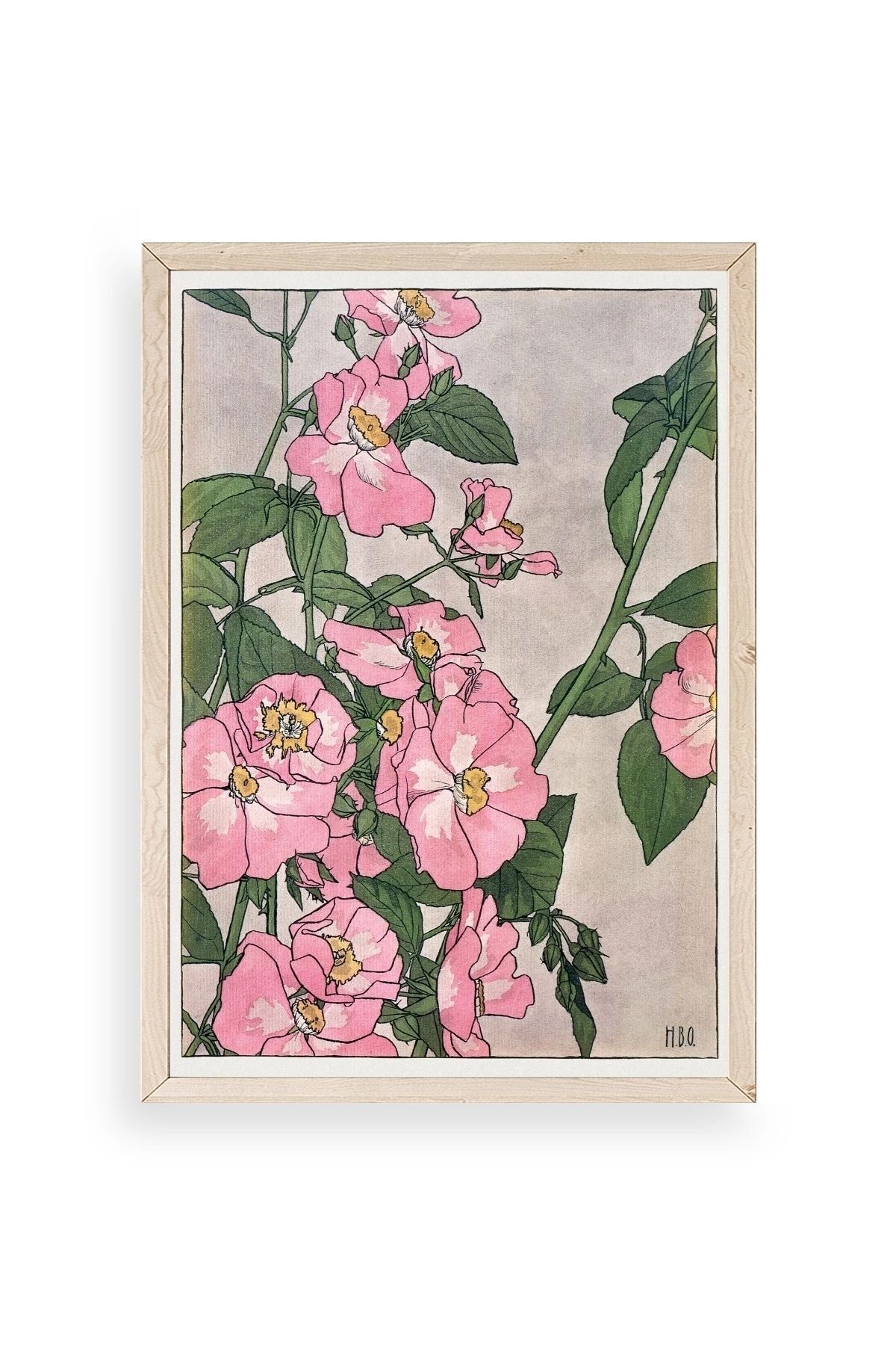 H. B. O. Ahşap Çerçeveli Tablo 30 x 42