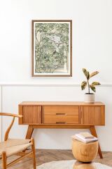 Kuşlar Ahşap Çerçeveli Tablo 23 x 30