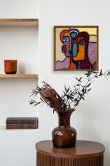 Soyut Kadın Ahşap Çerçeveli Tablo 30 x 42