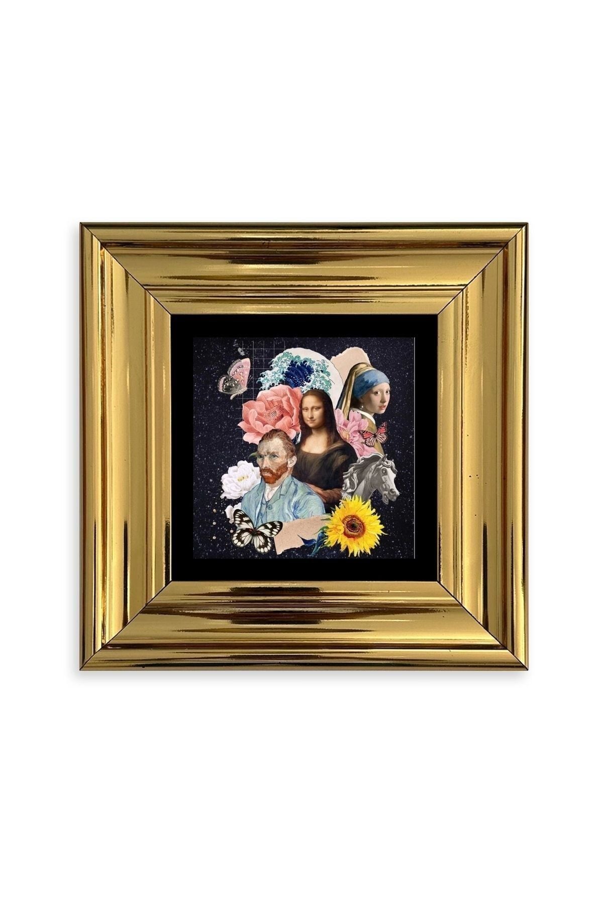 Van Gogh Çerçeveli Taş Tablo 20 cm