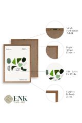 Soyut Ahşap Çerçeveli Tablo 30 x 42