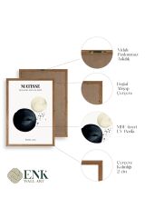 Matisse Üçlü Ahşap Çerçeveli Tablo 50 x 70