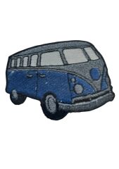 Aplike Ütü İle Yapışan Otobüs Mavi - Gri Arma 4x2 cm