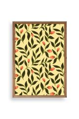 Yapraklar Ahşap Çerçeveli Tablo 50 x 70
