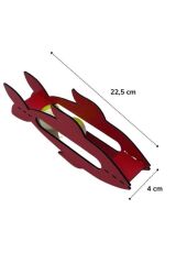 BUFFER®  Kediler İçin Ahşap 2 Toplu Eğimli  Sevimli Balık Şeklinde Eğitim Amaçlı Oyuncak