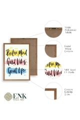 Motto Ahşap Çerçeveli Tablo 23 x 30