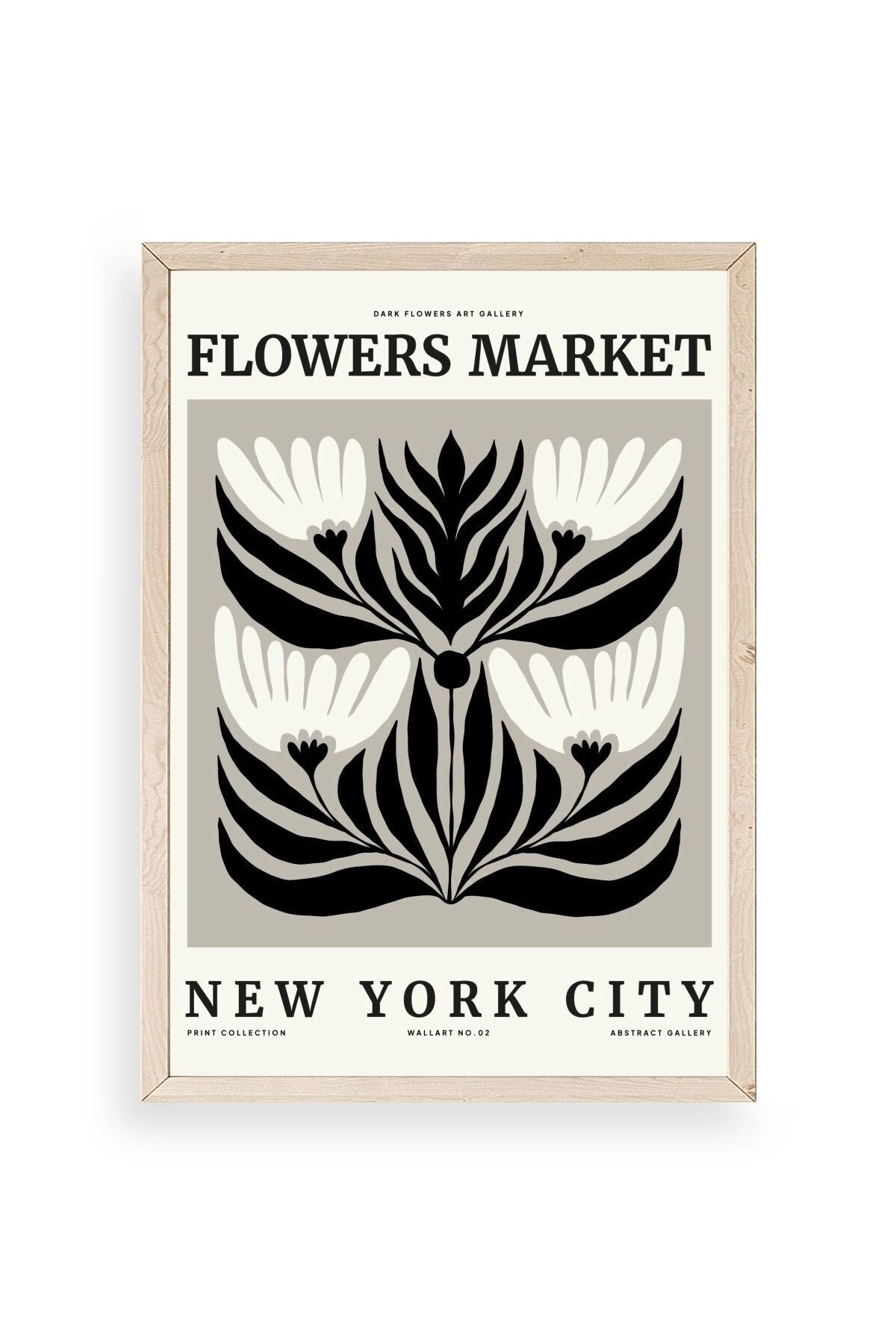 Çiçek Ahşap Çerçeveli Tablo 30 x 42