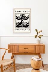 Çiçek Ahşap Çerçeveli Tablo 50 x 70