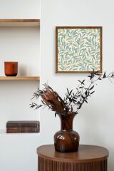 Yaprak Ahşap Çerçeveli Tablo 50 x 50