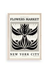 Çiçek Ahşap Çerçeveli Tablo 50 x 70