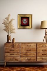 Osmanlı Tuğrası Çerçeveli Taş Tablo 20 cm