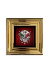 Osmanlı Tuğrası Çerçeveli Taş Tablo 20 cm