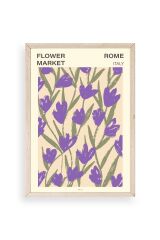 Çiçek Ahşap Çerçeveli Tablo 23 x 30