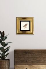 Kuş Çerçeveli Taş Tablo 20 cm