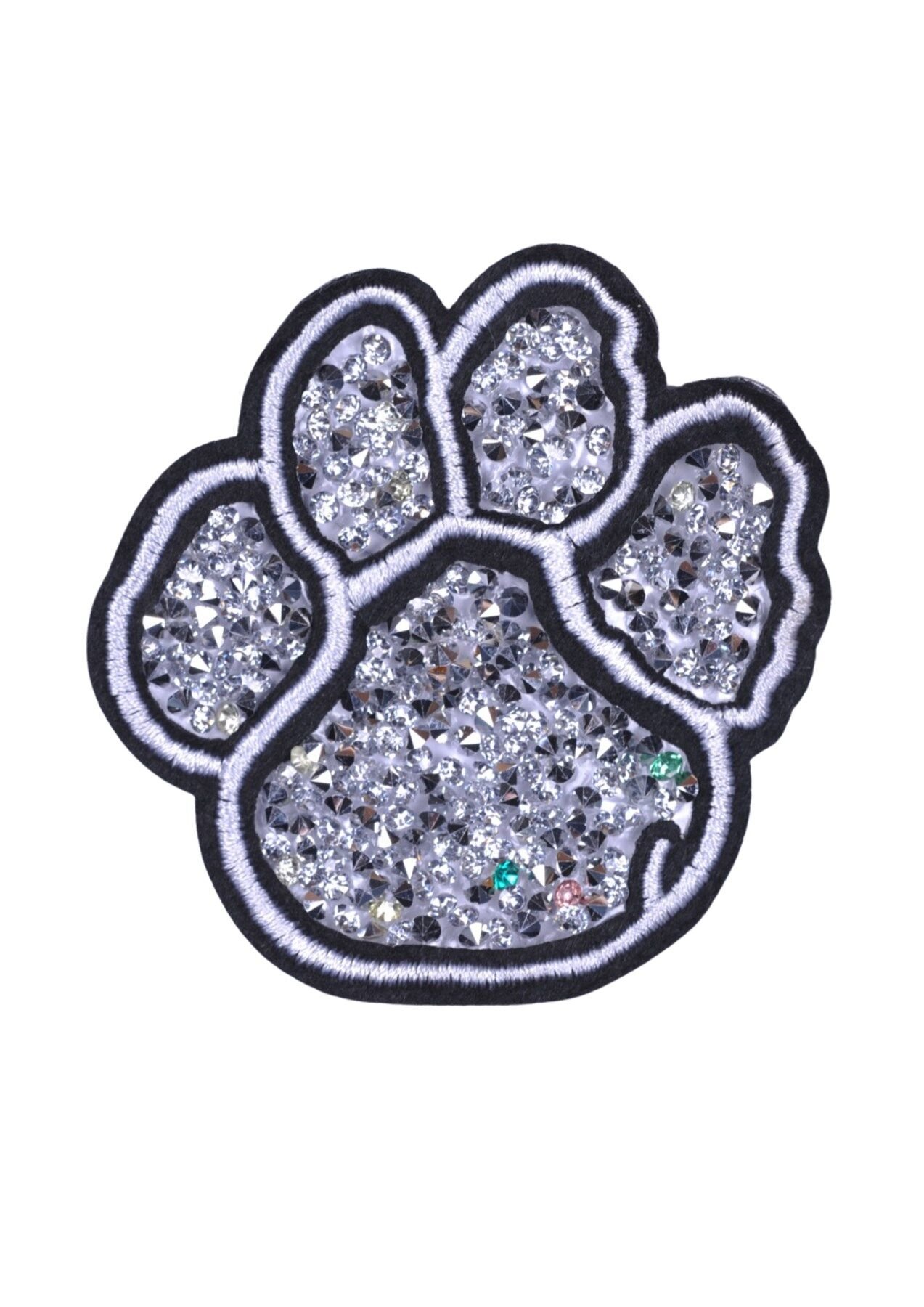 Aplike Ütü İle Yapışan Taşlı Pati Arma 5 cm