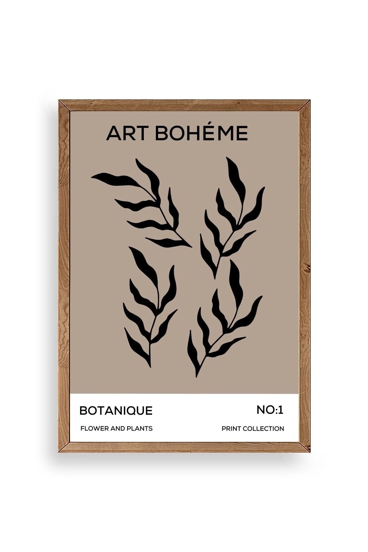 Art Boheme Ahşap Çerçeveli Tablo 30 x 42