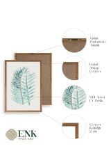 Yapraklar Ahşap Çerçeveli Tablo 17 x 23