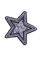 Aplike Ütü İle Yapışan Taşlı Yıldız Arma 5 cm