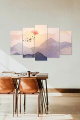 Manzara 5 Parçalı Mdf Tablo 60 x 100