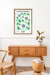 Çiçek Ahşap Çerçeveli Tablo 17 x 23