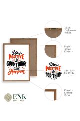 Motto Ahşap Çerçeveli Tablo 30 x 42