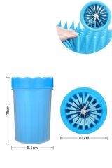 BUFFER® Silikon Jel Fırçalı Kedi Köpek Pati Ayak Yıkama Temizleme Kovası (Küçük)