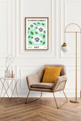Çiçek Ahşap Çerçeveli Tablo 30 x 42