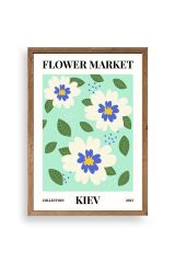 Çiçek Ahşap Çerçeveli Tablo 30 x 42