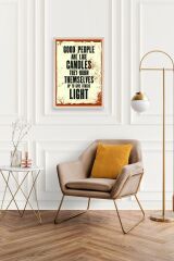 Motto Ahşap Çerçeveli Tablo 23 x 30