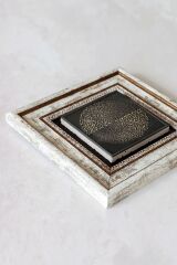 Çerçeveli Taş Tablo , Çerçeveli Taş Duvar Dekoru-enkcrcvtbl-00180 20 cm