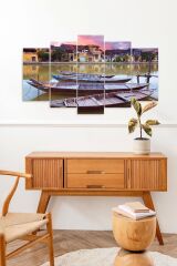 Deniz Manzarası 5 Parçalı Mdf Tablo 60 x 100