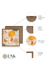 Modern Ahşap Çerçeveli Tablo 50 x 50