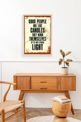 Motto Ahşap Çerçeveli Tablo 30 x 42