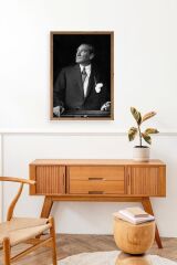Atatürk Ahşap Çerçeveli Tablo 30 x 42