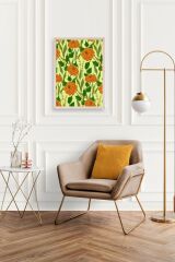 Çiçekler Ahşap Çerçeveli Tablo 23 x 30