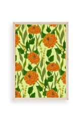 Çiçekler Ahşap Çerçeveli Tablo 23 x 30