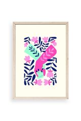 Soyut Ahşap Çerçeveli Tablo 23 x 30