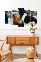 Atlar 5 Parçalı Mdf Tablo 60 x 100