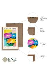 Çiçek Ahşap Çerçeveli Tablo 17 x 23