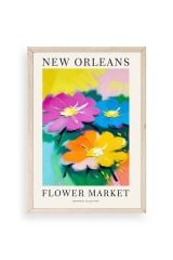 Çiçek Ahşap Çerçeveli Tablo 17 x 23