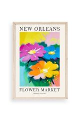 Çiçek Ahşap Çerçeveli Tablo 23 x 30