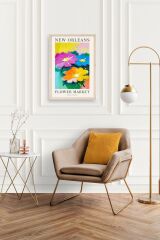 Çiçek Ahşap Çerçeveli Tablo 30 x 42