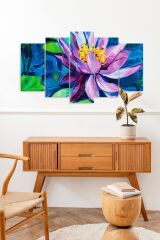 Çiçekler 5 Parçalı Mdf Tablo 60 x 100