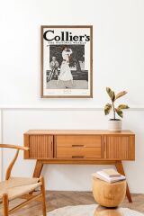 Edward Penfield Ahşap Çerçeveli Tablo 50 x 70