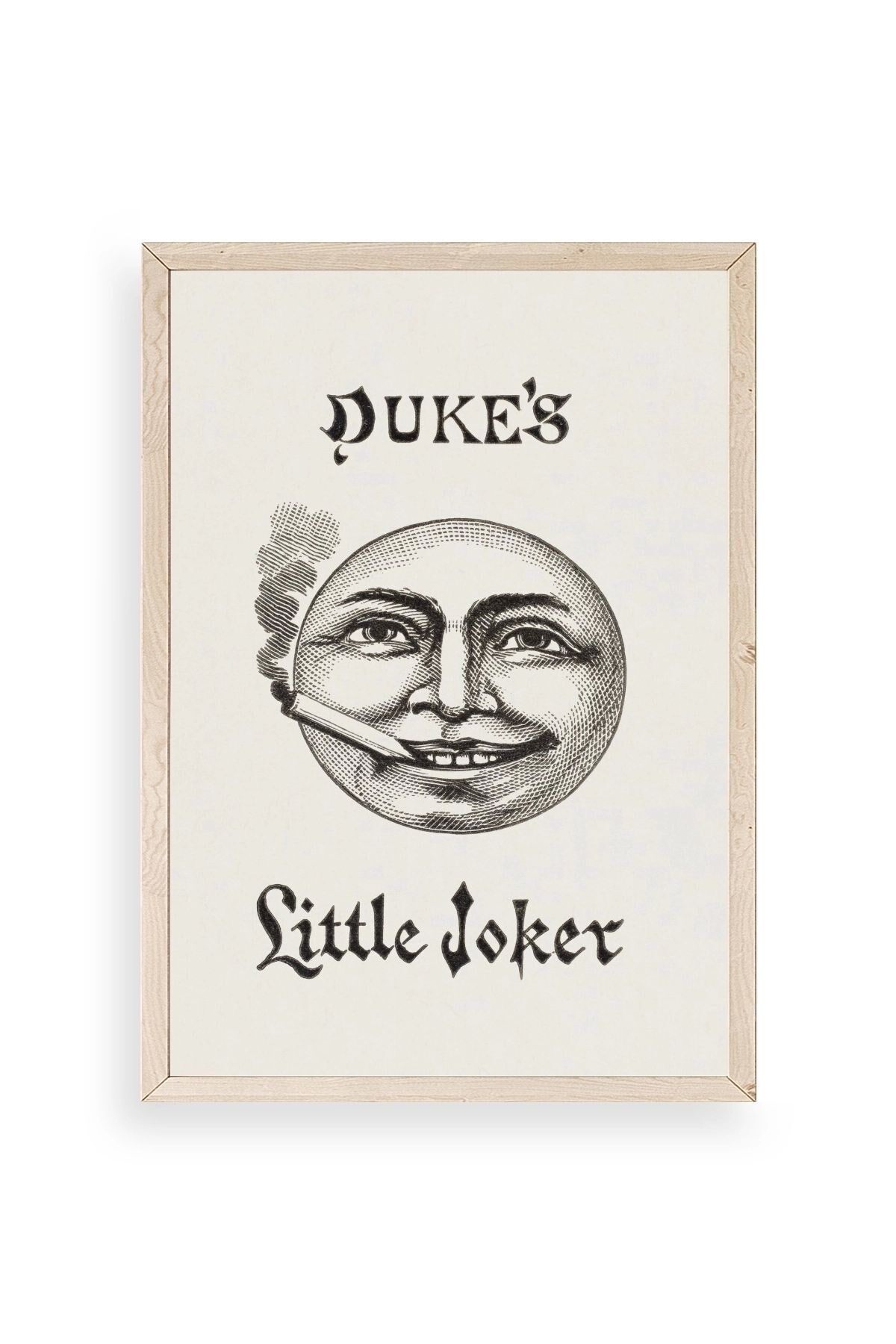 Duke's Little Joker Ahşap Çerçeveli Tablo 17 x 23